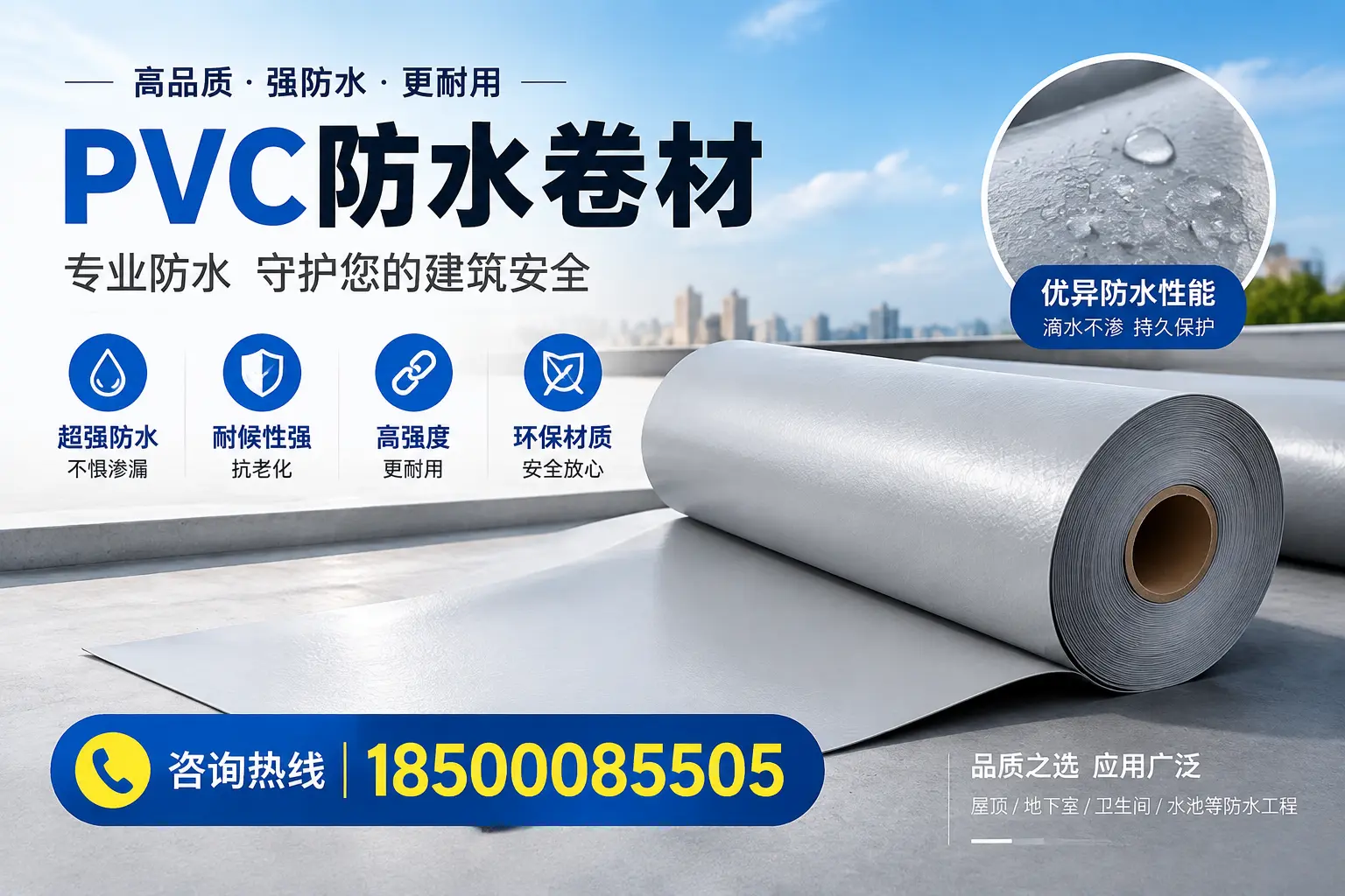 铜川地区pvc防水卷材的市场现状与发展趋势